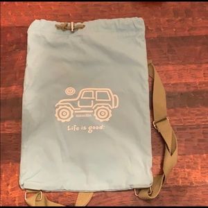 Life is Good Jeep cinch backpack